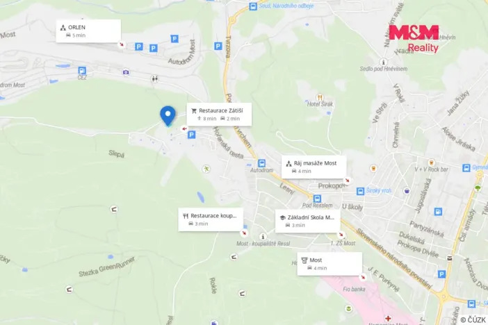 Prodej pozemku pro bydlení, Most, 947 m2