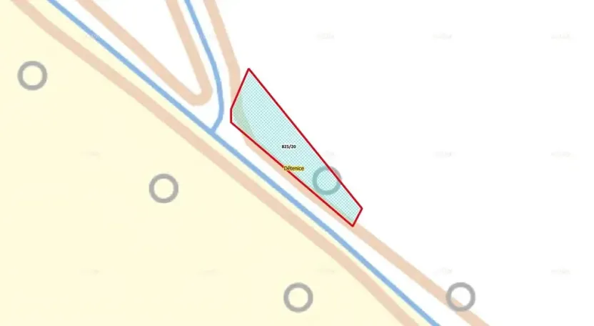 Prodej pole, Dětenice, 439 m2