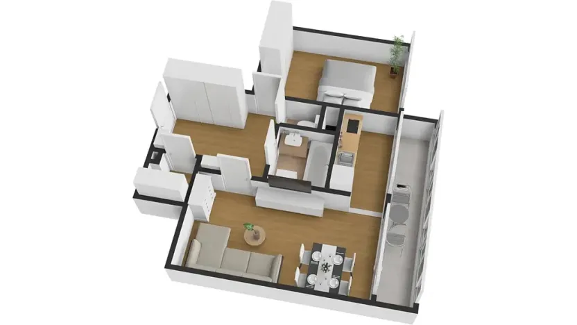 Prodej bytu 2+1, Mělník, Kosmonautů, 59 m2