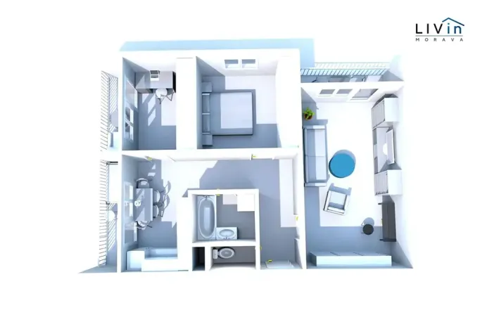 Pronájem bytu 3+1, Olomouc, Lužická, 72 m2