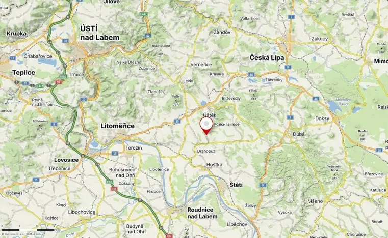 Prodej pozemku, Úštěk - Tetčiněves, 3430 m2