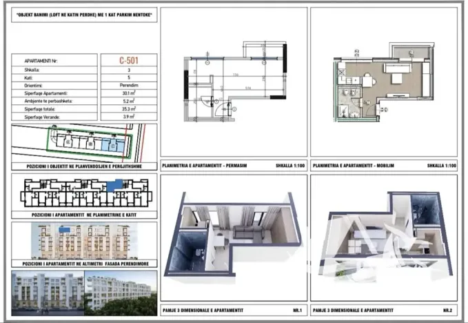 Prodej bytu 1+kk, Golem, Albánie, 35 m2