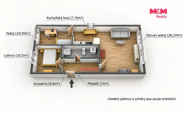 Prodej bytu 3+1, Zdice, Havlíčkova, 70 m2