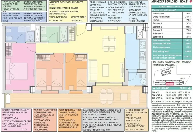 Prodej bytu 4+kk, Torre La Mata, Španělsko, 74 m2