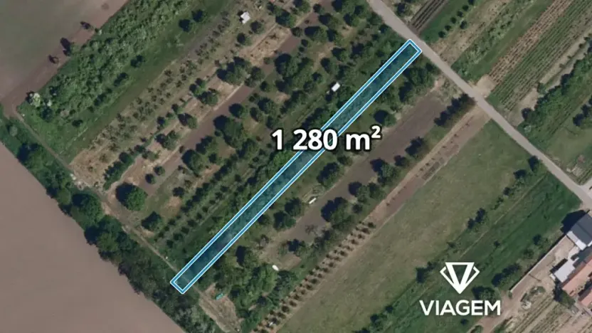 Prodej zahrady, Bořetice, 1280 m2