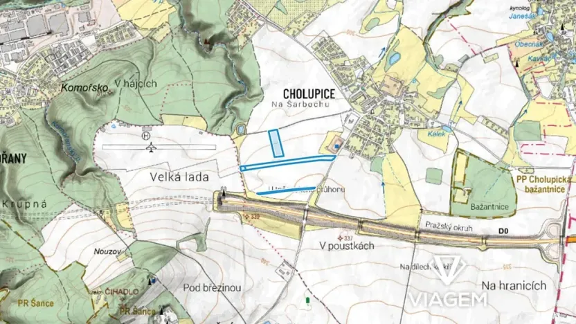 Prodej podílu pole, Praha - Cholupice, 7918 m2