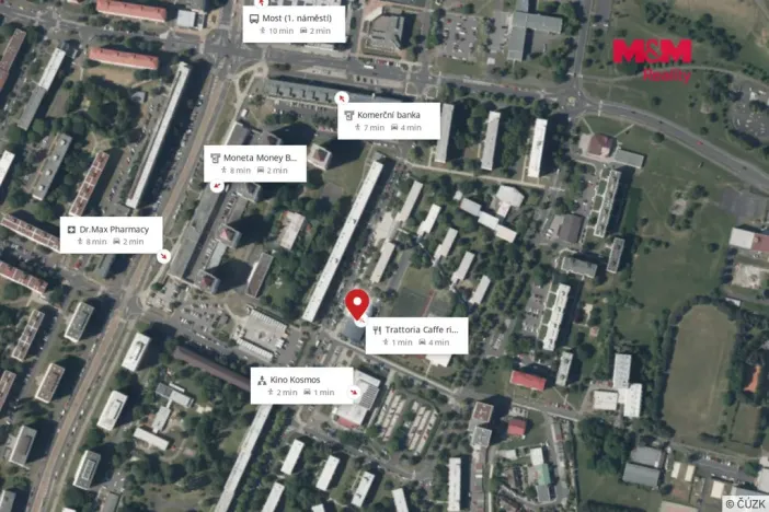 Pronájem restaurace, Most, Obránců míru, 400 m2