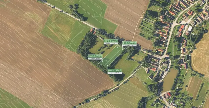 Prodej stavebního pozemku, 2497 m², Žirovnice, Stranná