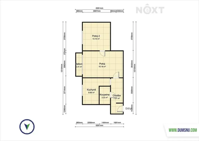 Pronájem bytu 2+1, Mohelnice, Adolfa Kašpara, 60 m2