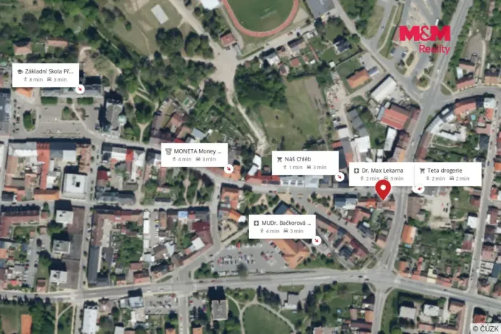 Pronájem bytu 2+kk, Přelouč, Václavské náměstí, 46 m2