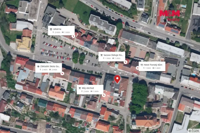 Pronájem bytu 2+1, Kostelec nad Orlicí, Tyršova, 54 m2