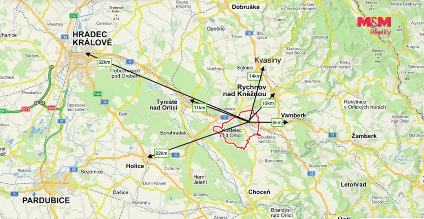 Pronájem bytu 1+kk, Kostelec nad Orlicí, Pelclova, 50 m2
