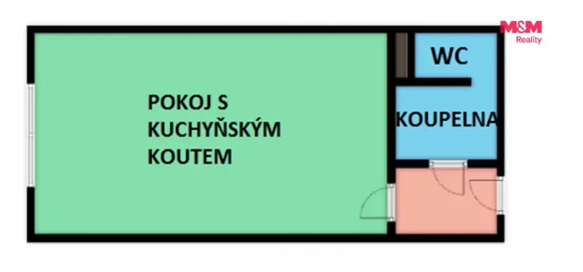 Pronájem bytu 1+kk, Hradec Králové - Nový Hradec Králové, třída Edvarda Beneše, 28 m2