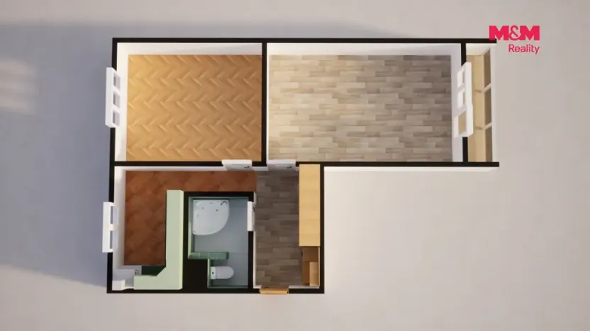Prodej bytu 2+1, Most, Jaroslava Vrchlického, 52 m2