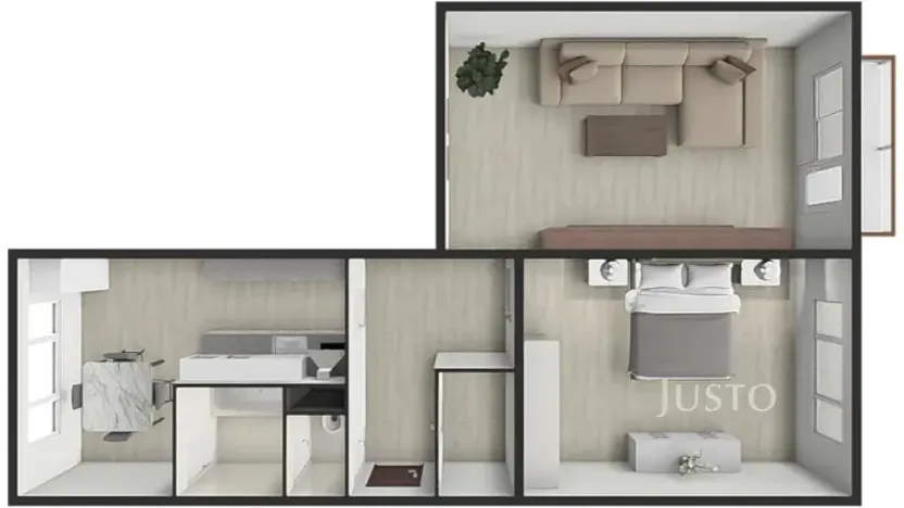 Prodej bytu 2+1, Písek, Harantova, 63 m2