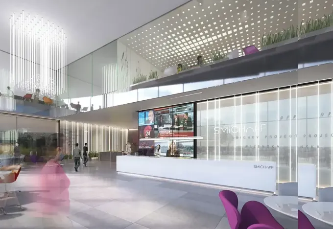 Pronájem kanceláře, Praha - Smíchov, Plzeňská, 1400 m2