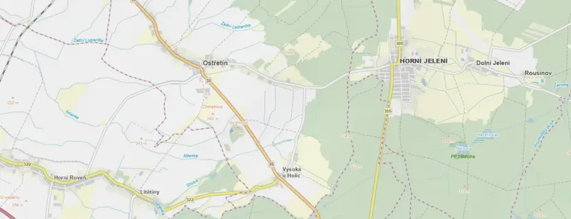 Prodej louky, Ostřetín - Vysoká u Holic, 2972 m2