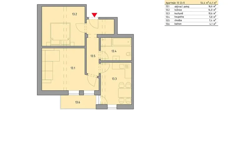 Prodej bytu 2+1, Bayerisch Eisenstein, Německo, Brennesstraße, 55 m2