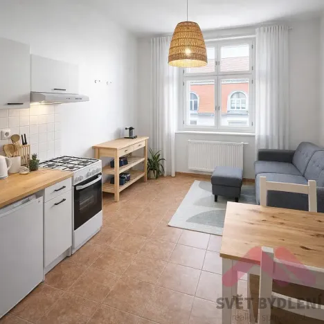 Pronájem bytu 2+1, Praha - Žižkov, Křížkovského, 62 m2