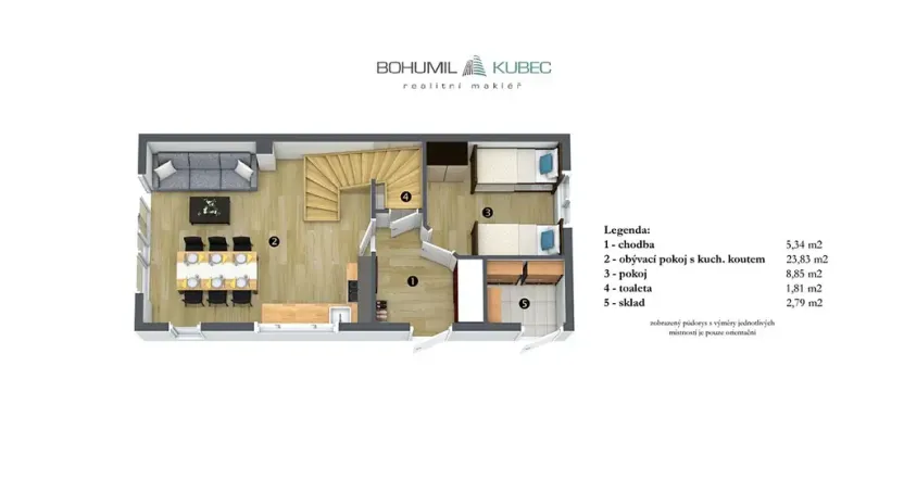 Prodej rodinného domu, Horní Planá, 82 m2