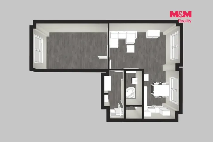 Prodej bytu 2+kk, Kralupy nad Vltavou - Lobeček, nám. Mládežníků, 52 m2