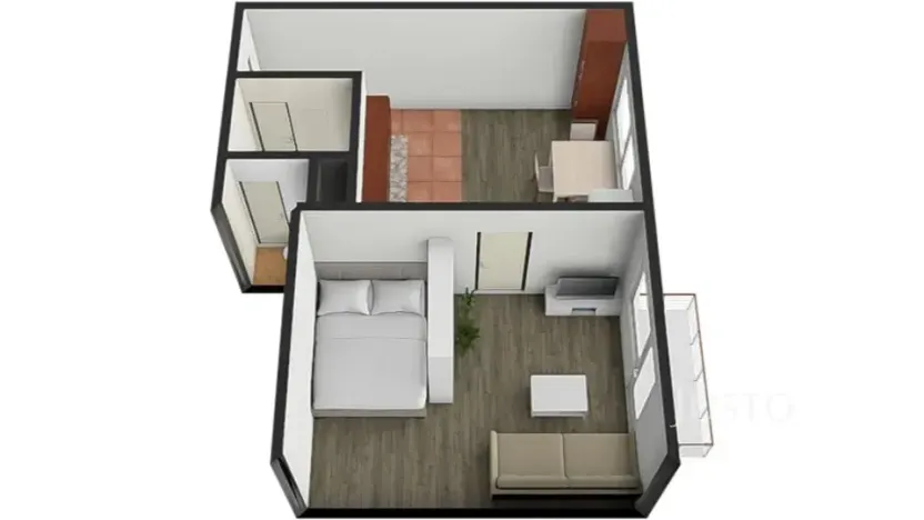 Prodej bytu 1+1, Písek, Harantova, 36 m2