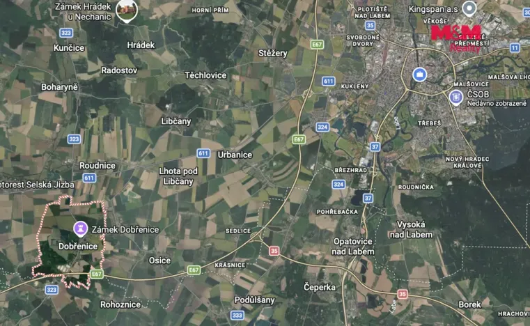 Prodej pozemku pro bydlení, Dobřenice, 823 m2