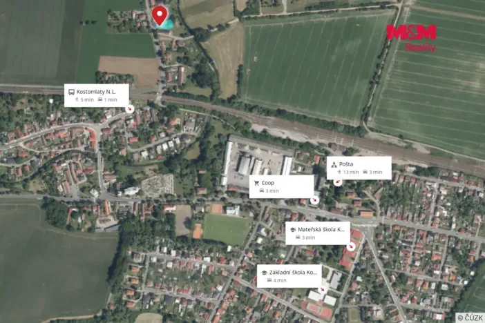 Prodej rodinného domu, Kostomlaty nad Labem, Hronětická, 103 m2