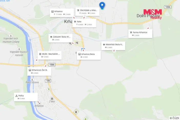 Prodej pozemku pro bydlení, Krhanice, 820 m2