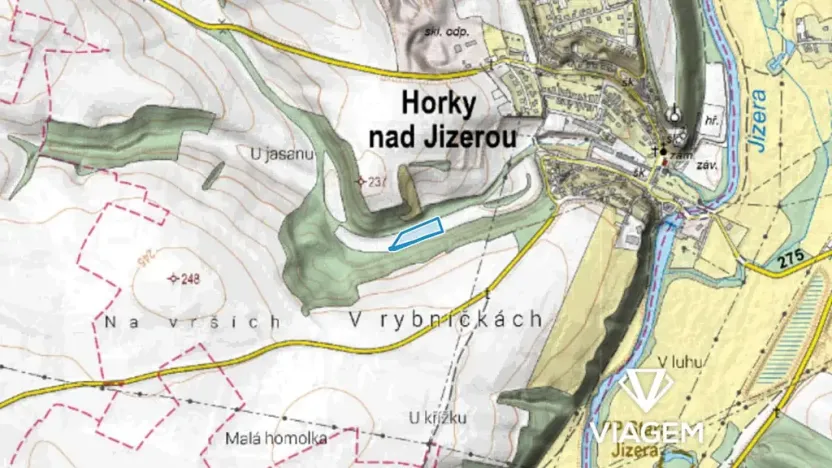 Prodej podílu pole, Horky nad Jizerou, 5870 m2