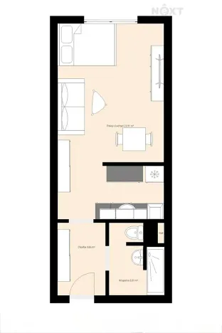 Prodej bytu 1+kk, Český Krumlov, Urbinská, 29 m2