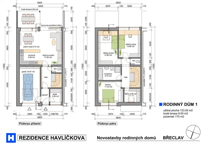 Prodej rodinného domu, Břeclav, Havlíčkova, 123 m2