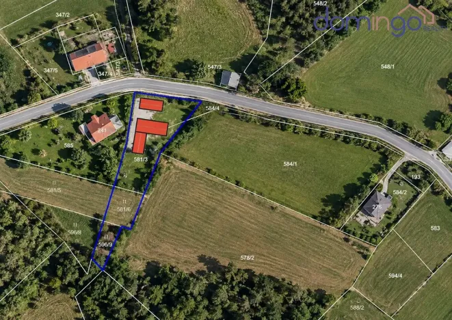 Prodej pozemku, Březiny, 1050 m2