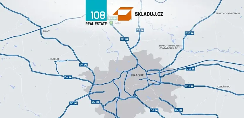 Pronájem skladu, Kozomín, 4000 m2