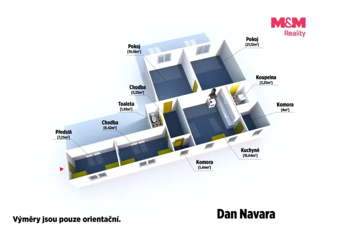 Pronájem bytu 2+1, Plzeň - Jižní Předměstí, Goethova, 90 m2