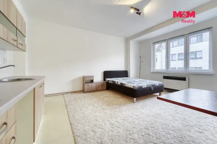 Pronájem bytu 1+kk, Plzeň - Východní Předměstí, Sladkovského, 30 m2