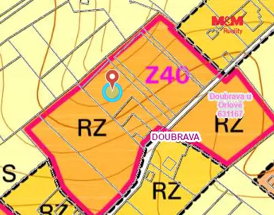 Prodej zahrady, Doubrava, 2210 m2