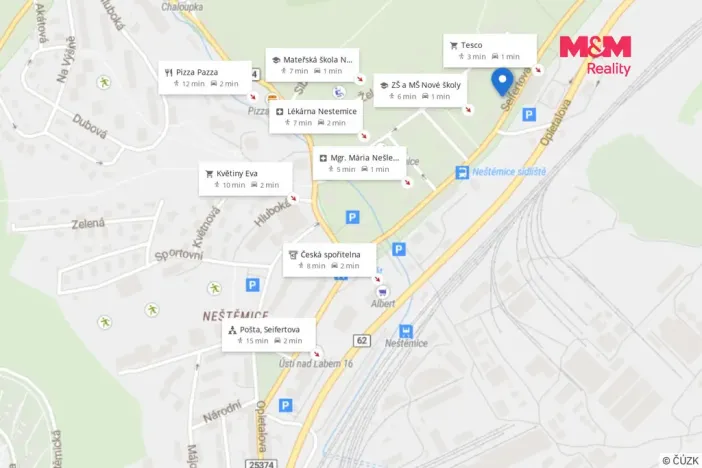 Prodej bytu 2+1, Ústí nad Labem - Neštěmice, Seifertova, 61 m2