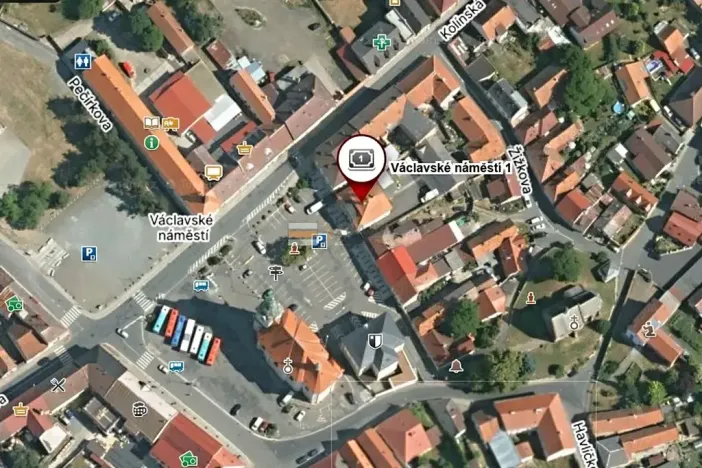 Pronájem bytu 1+kk, Uhlířské Janovice, Václavské náměstí, 26 m2