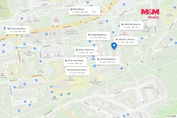 Prodej bytu 3+kk, Praha - Chodov, Bohúňova, 55 m2