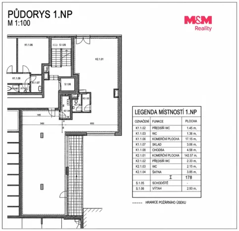 Pronájem obchodního prostoru, Praha, Drahobejlova, 172 m2