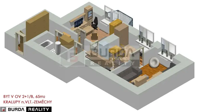 Prodej bytu 2+1, Kralupy nad Vltavou, 65 m2