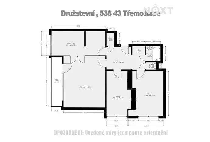 Prodej bytu 3+1, Třemošnice, Družstevní, 82 m2