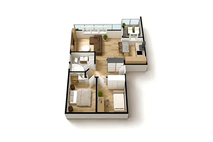 Prodej bytu 3+kk, Bošovice, Vyhlídka, 84 m2