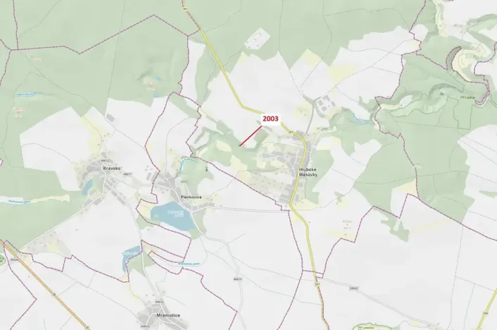 Dražba lesa, Hluboké Mašůvky, 342 m2