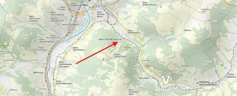 Prodej zahrady, Děčín, 1798 m2