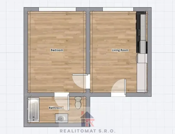 Pronájem bytu 2+kk, Praha - Libeň, Braunerova, 50 m2