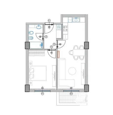 Prodej bytu 2+kk, Qerret, Albánie, 61 m2