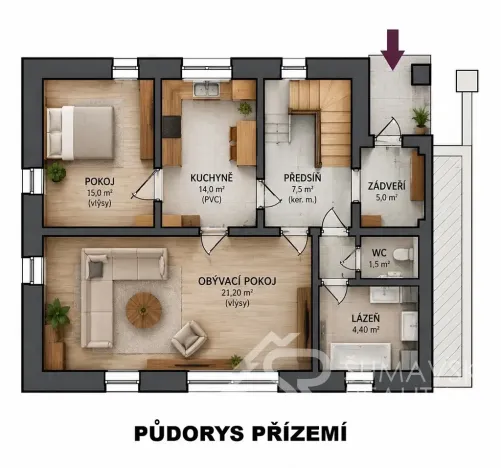 Prodej rodinného domu, Kašperské Hory, Vimperská, 202 m2