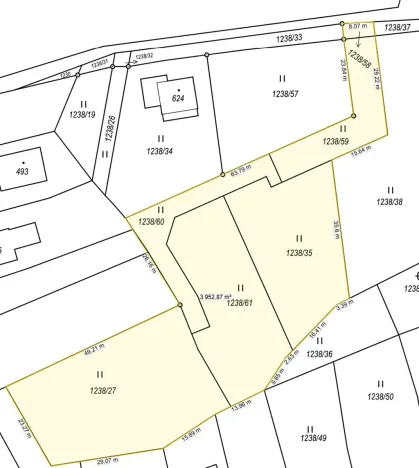 Prodej pozemku pro bydlení, Postupice, 3978 m2